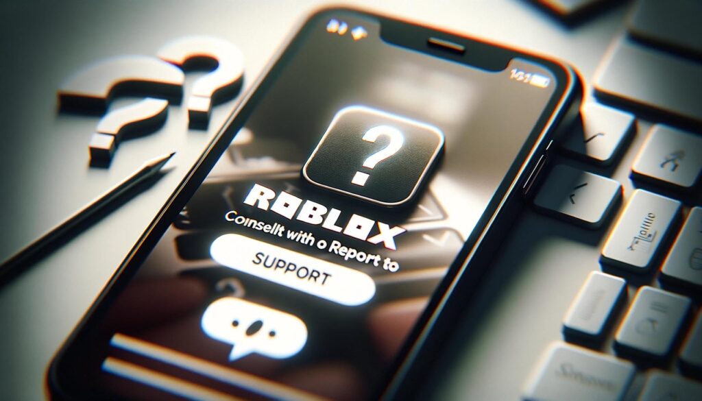 Consult With Or Report To Roblox Support